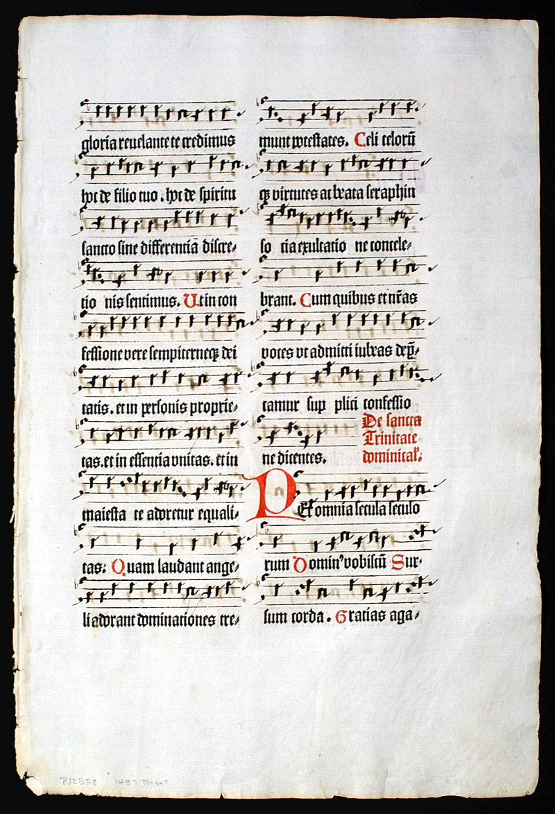 Gregorian Chant - Missale Coloniensis - 1487