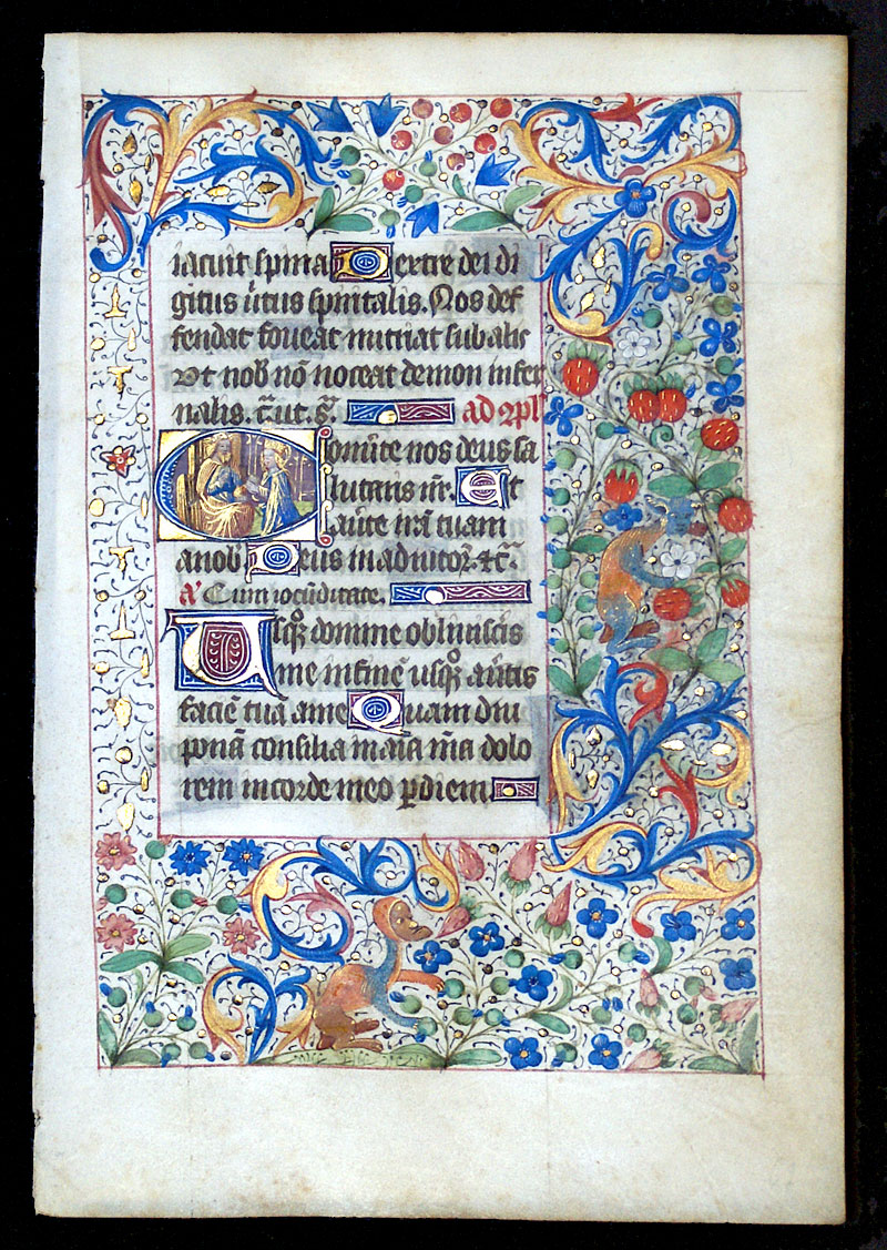 Book of Hours Leaf - c 1450-75 - Coronation of Mary