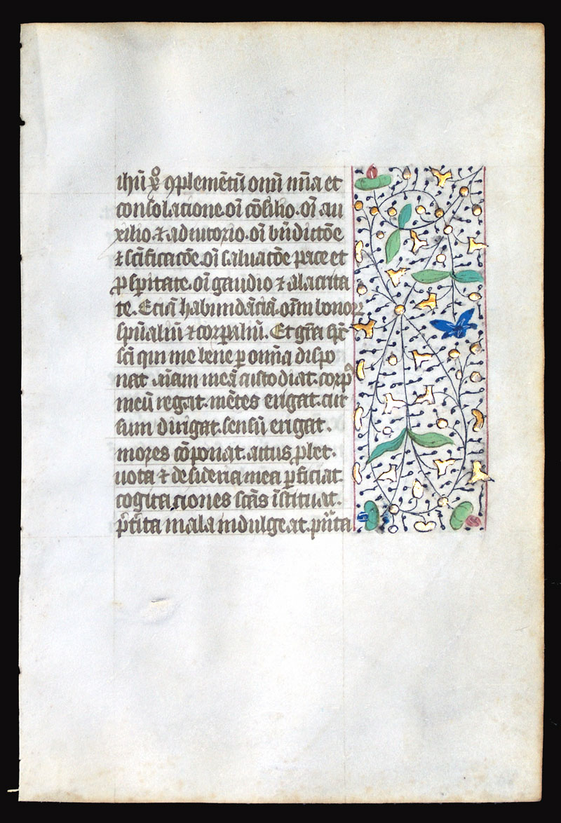 c 1450-75 Book of Hours Leaf - The Obsecro Te