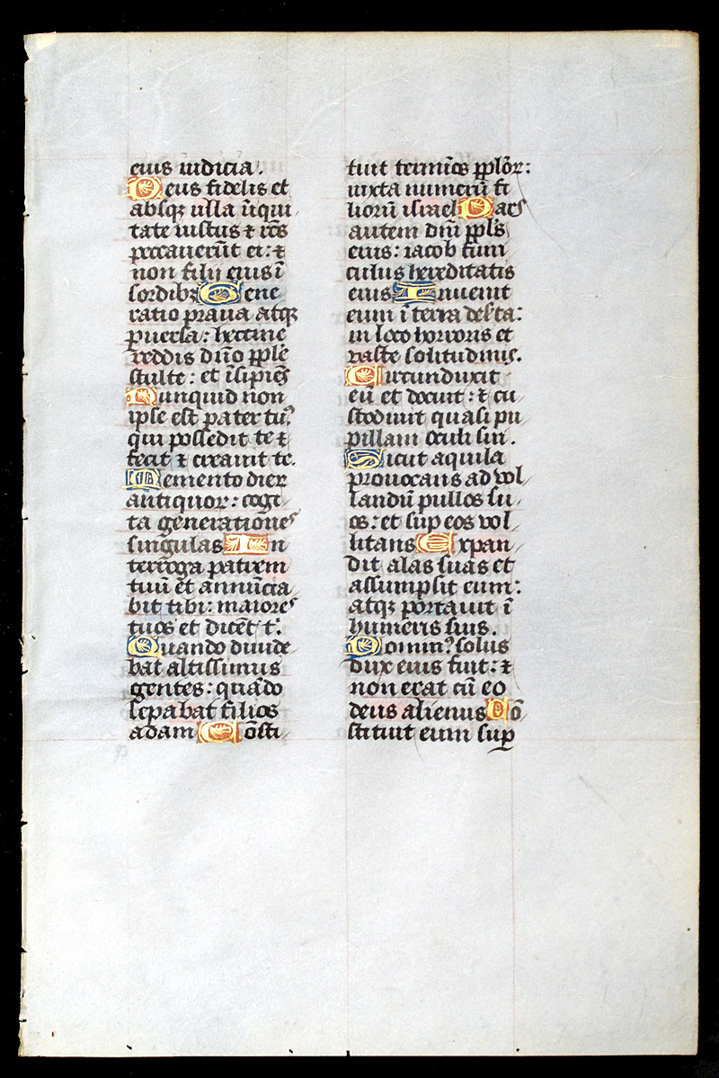 Breviary Leaf - c 1480 - Deuteronomy - 