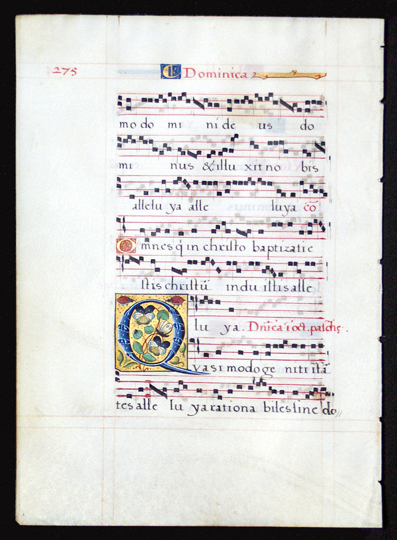 Gradual Leaf with exceptional initial - c 1550 - France