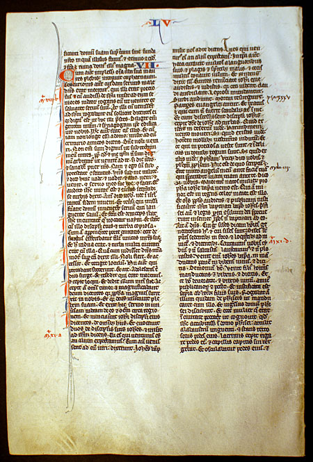 Medieval Bible Leaf - Luke - Beatitudes