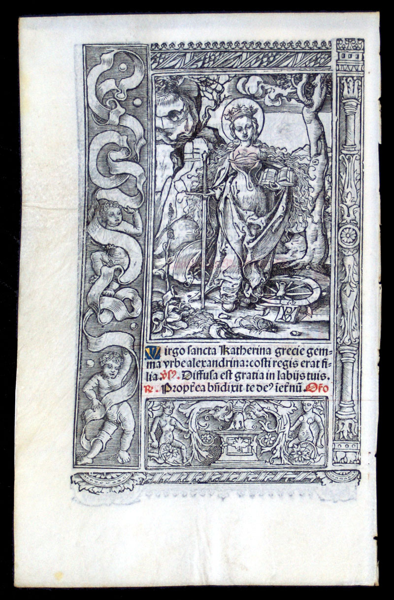 Katherine - 1512 Book of Hours Leaf