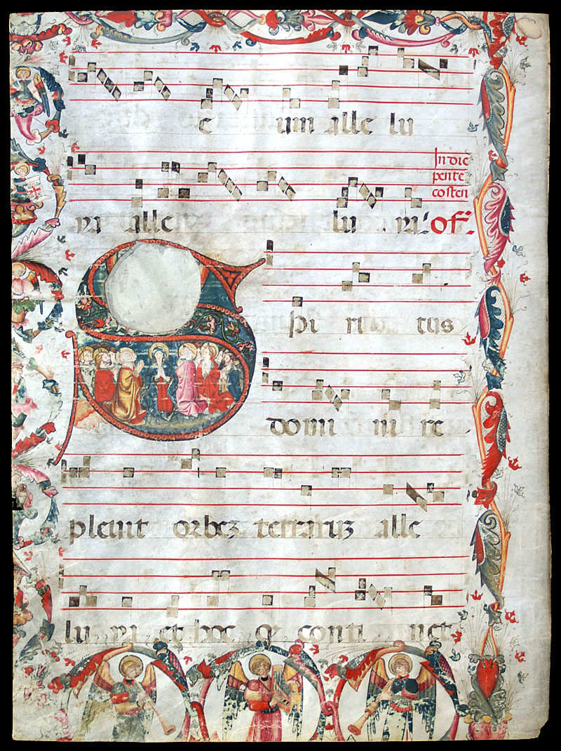 Choirbook Leaf, c. 1400-25 Austria or Hungary
