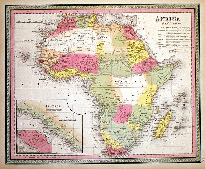 ''Africa'' c 1847 - Tanner-Mitchell