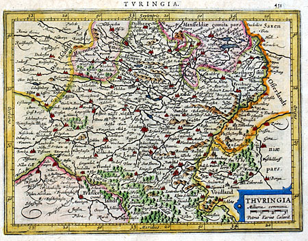 ''THVRINGIA'' c 1628 Mercator-Jansson