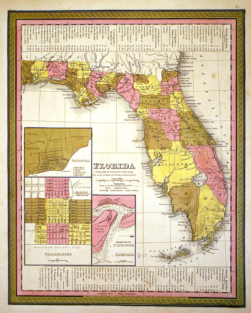 ''FLORIDA'' c. 1846 - Mitchell