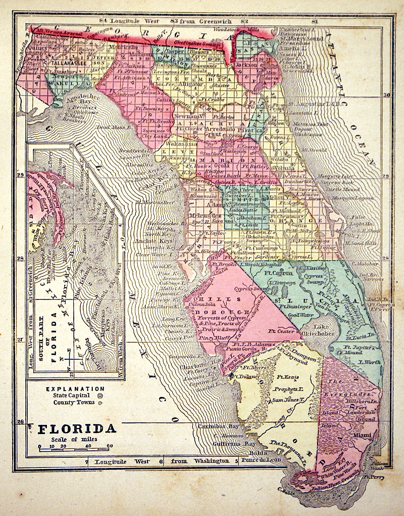 c 1857 FLORIDA - Morse & Gaston