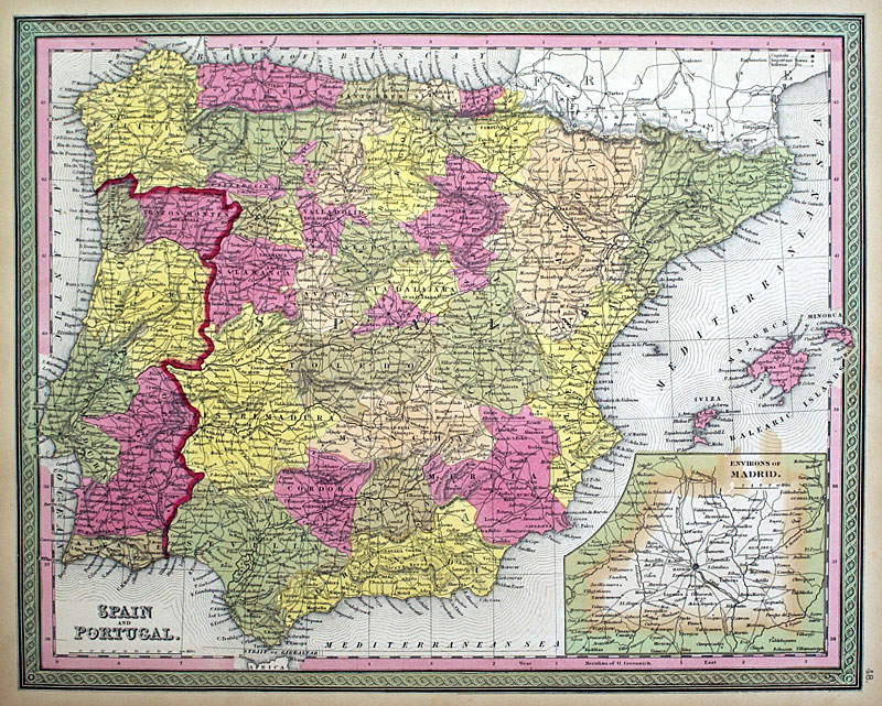 c 1847 Spain and Portugal - Mitchell