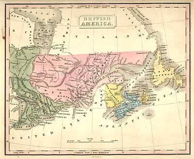 ''BRITISH AMERICAâ€ c 1832 - Malte-Brun
