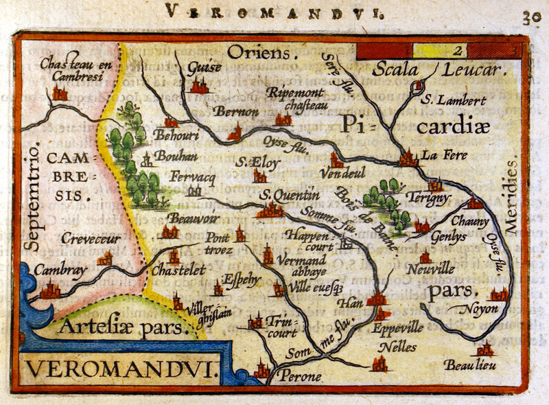 ''VEROMANDVI'' c 1602 - Ortelius-Vrients