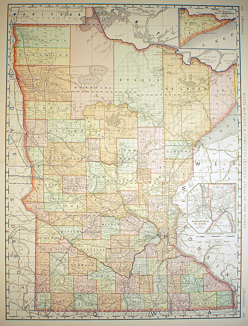'[Minnesota] c 1894 - Rand, McNally & Co.