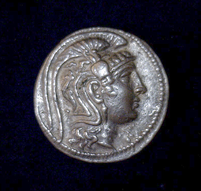 Ancient Greek Silver Tetradrachm: Athena  and Owl