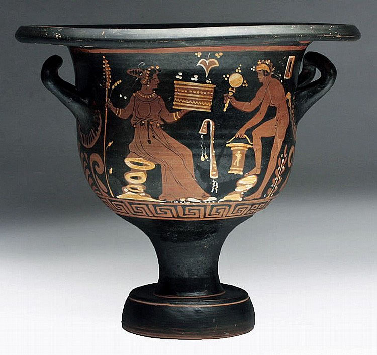 Ancient Greek Krater for Mixing Wine, Apulia - circa 350-325 BC