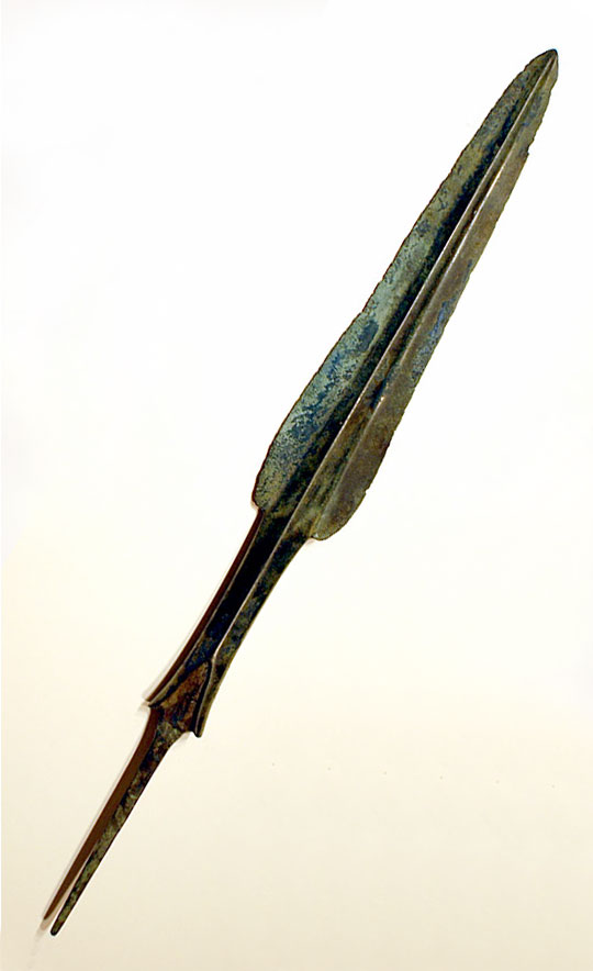 Luristan Bronze Tanged Spear Head (Luristan-Marlik) c1000-600 BC