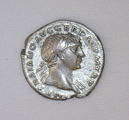 Ancient Roman Silver Denarius, c. 98-117 AD - TRAJAN