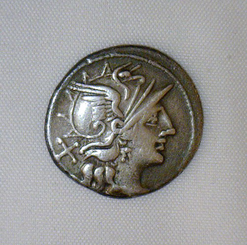 Silver Denarius - Roman Republic c. 149 BC - ROMA & VICTORY