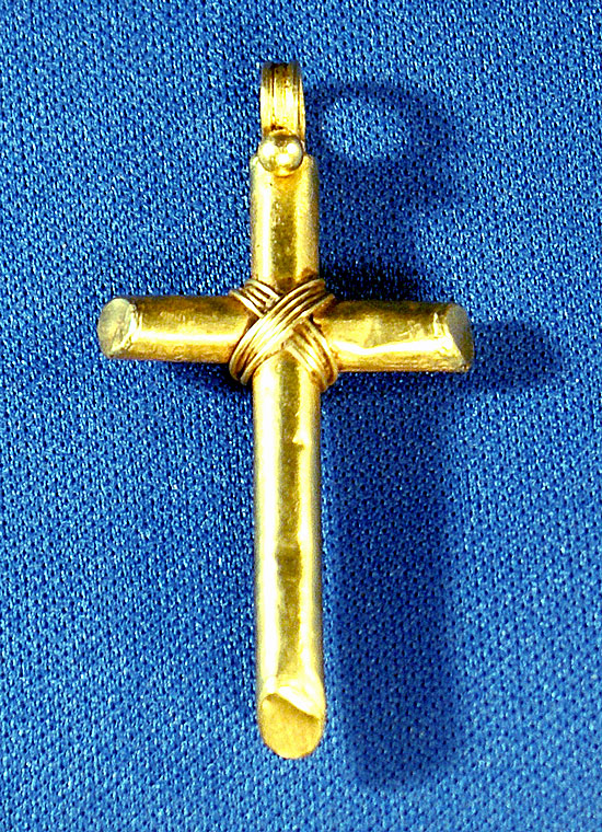 Byzantine Gold Cross - Unusual Design, c. 700-1000 AD