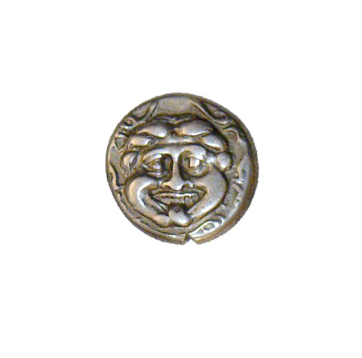 Ancient Greek Silver Hemidrachm - Gorgon & Bull c. 350-300 BC