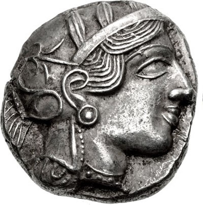 Ancient Greek Silver Tetradrachm c. 454-404 BC ATHENA & OWL