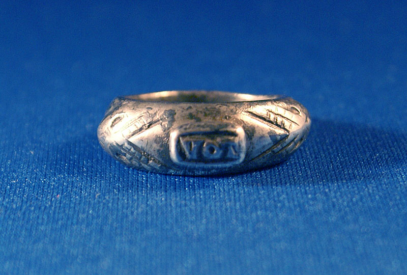Ancient Roman Silver Inscribed Ring, c. 2-3rd Cent AD