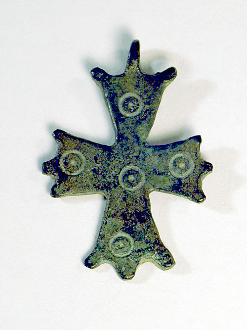 An Early Christian Bronze Cross - Stigmata, c. 7-9th Cent AD