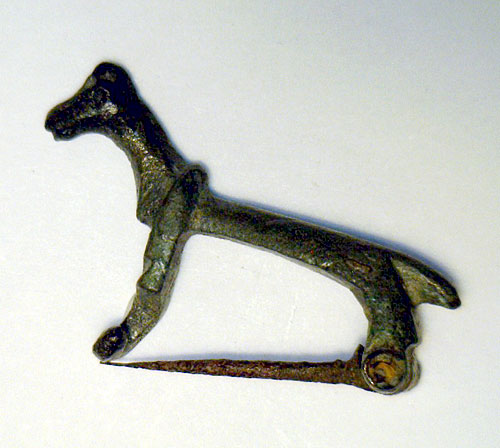 Bronze Fibula - Romano-Celtic Horse Brooch, c. 1-2 Cent AD