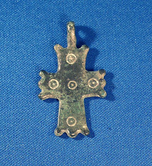 Early Christian Bronze Cross - Stigmata, c. 6-8th Cent AD