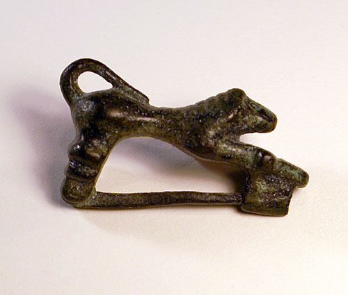 Bronze Ancient Roman Leaping Lion Brooch, c. 2nd Century AD