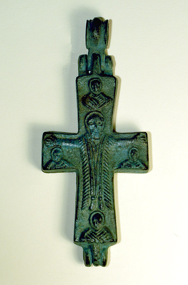 Large Ancient Christian Reliquary Cross, Byzantine 10-12 Cent AD