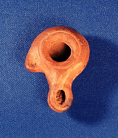 Miniature Terracotta Oil Lamp, c. 2nd-1st Cent BC