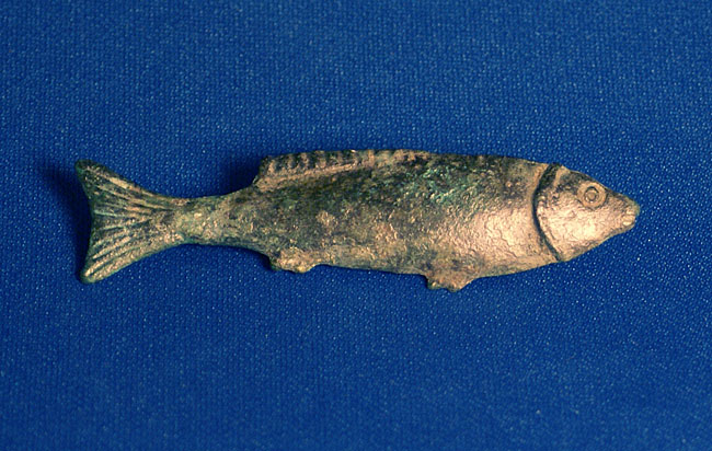 Bronze Fibula Fish Brooch, Romano-British c. 2nd Cent AD
