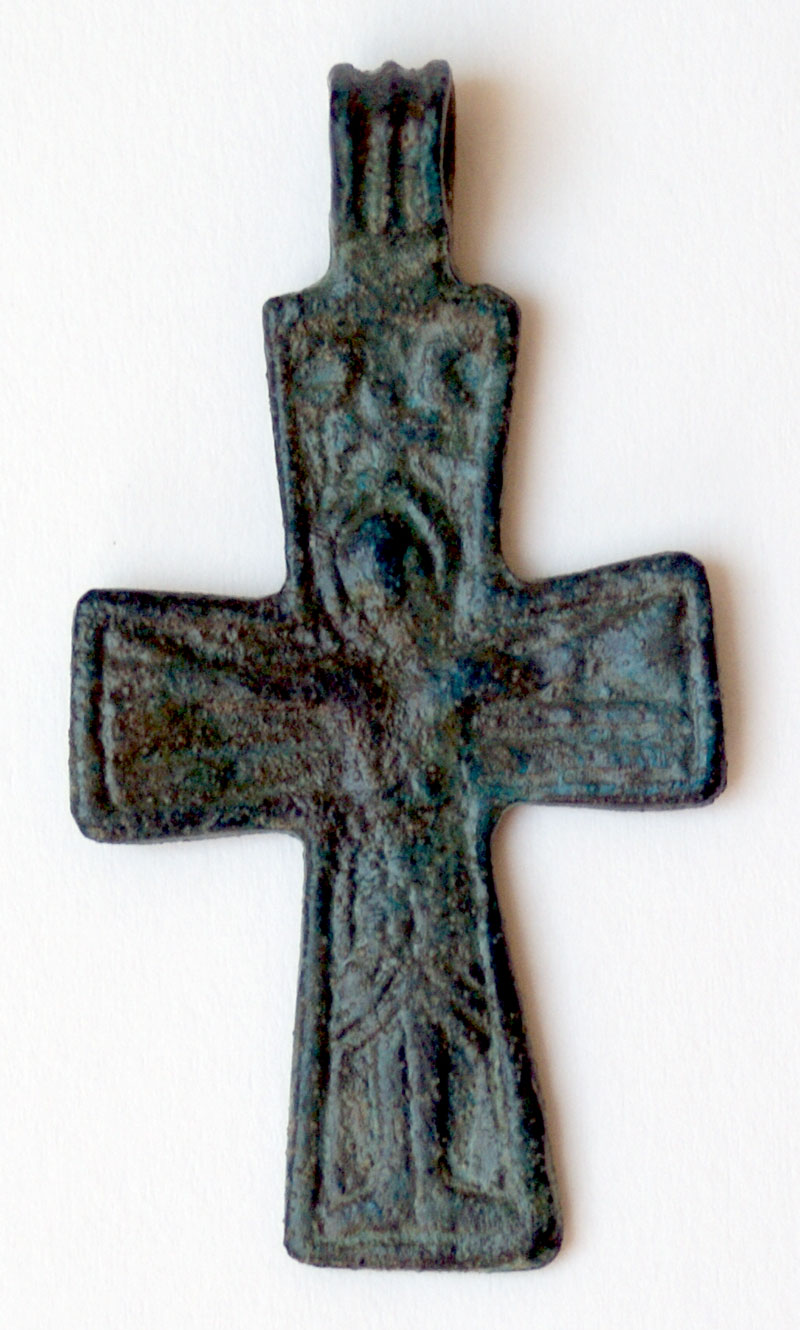 Medieval Christian Bronze Cross - 13th - 15th Century AD