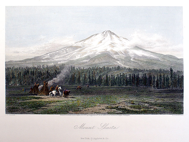 c 1872-74 Mt Shasta, California,  Picturesque America