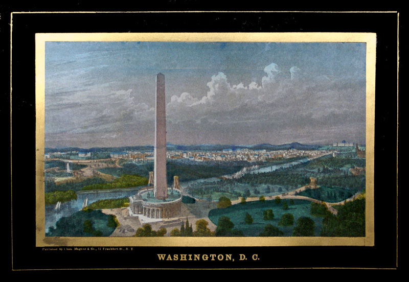 Birds-Eye View Of Washington DC - c. 1850's - Charles Magnus